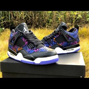 AIR JORDAN 4 RETRO GS BLACK RUSH VIOLET